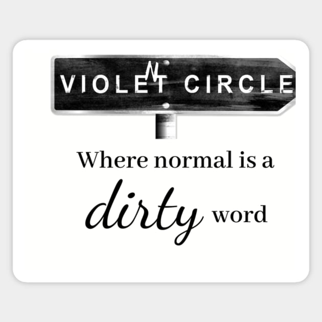 Violent Circle Series by SM Shade Sticker by authorsmshade